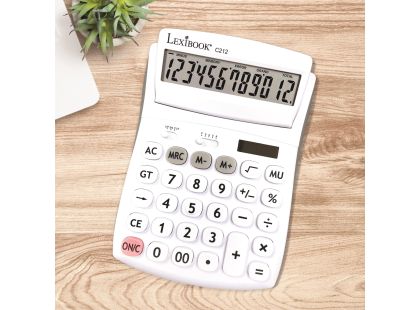 Lexibook 12místná kapesní kalkulačka s nastavitelným úhlem obrazovky
