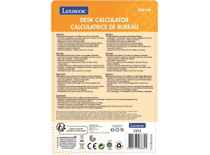 Lexibook 12místná kapesní kalkulačka s nastavitelným úhlem obrazovky