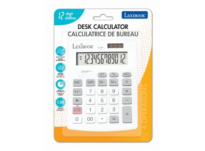 Lexibook 12místná kapesní kalkulačka solární s baterií