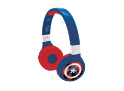 Lexibook 2v1 bluetooth skládací sluchátka Avengers s limitem hlasitosti