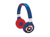 Lexibook 2v1 bluetooth skládací sluchátka Avengers s limitem hlasitosti