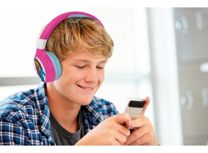 Lexibook 2v1 bluetooth skládací sluchátka Barbie s limitem hlasitosti