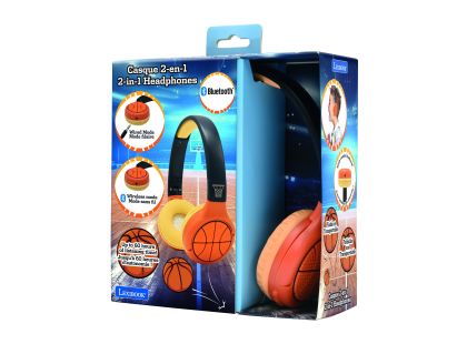 Lexibook 2v1 bluetooth skládací sluchátka Basketbal s limitem hlasitosti