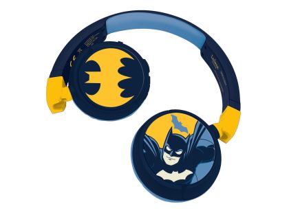 Lexibook 2v1 bluetooth skládací sluchátka Batman s limitem hlasitosti
