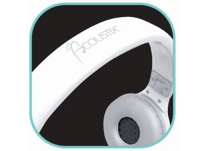 Lexibook 2v1 bluetooth skládací sluchátka bílá