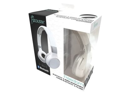 Lexibook 2v1 bluetooth skládací sluchátka bílá