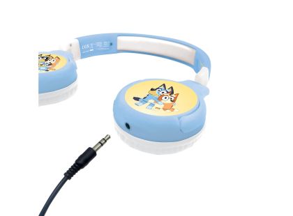 Lexibook 2v1 bluetooth skládací sluchátka Bluey s limitem hlasitosti
