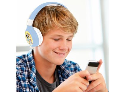 Lexibook 2v1 bluetooth skládací sluchátka Bluey s limitem hlasitosti