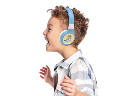 Lexibook 2v1 bluetooth skládací sluchátka Bluey s limitem hlasitosti