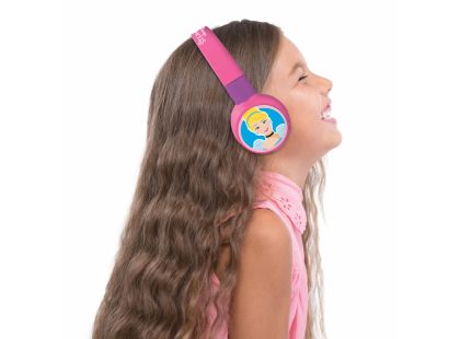 Lexibook 2v1 bluetooth skládací sluchátka Disney princezny s limitem hlasitosti