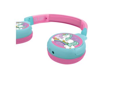Lexibook 2v1 bluetooth skládací sluchátka Jednorožec s limitem hlasitosti