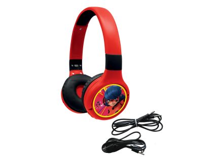 Lexibook 2v1 bluetooth skládací sluchátka Kouzelná Beruška s limitem hlasitosti