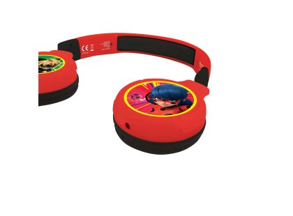 Lexibook 2v1 bluetooth skládací sluchátka Kouzelná Beruška s limitem hlasitosti