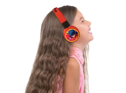 Lexibook 2v1 bluetooth skládací sluchátka Kouzelná Beruška s limitem hlasitosti