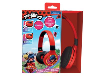 Lexibook 2v1 bluetooth skládací sluchátka Kouzelná Beruška s limitem hlasitosti
