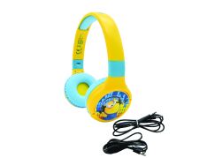 Lexibook 2v1 bluetooth skládací sluchátka Mimoni s limitem hlasitosti