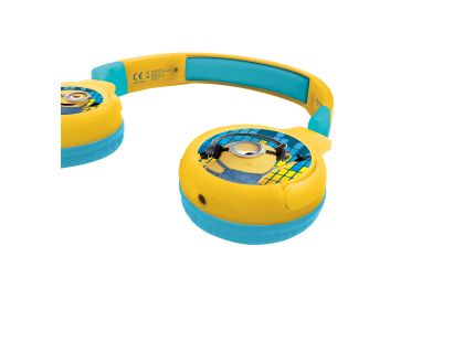 Lexibook 2v1 bluetooth skládací sluchátka Mimoni s limitem hlasitosti