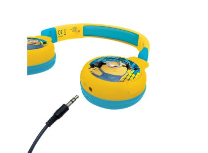 Lexibook 2v1 bluetooth skládací sluchátka Mimoni s limitem hlasitosti