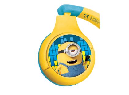 Lexibook 2v1 bluetooth skládací sluchátka Mimoni s limitem hlasitosti