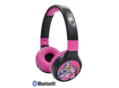 Lexibook 2v1 bluetooth skládací sluchátka Monster High s limitem hlasitosti