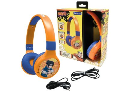 Lexibook 2v1 bluetooth skládací sluchátka Naruto s limitem hlasitosti