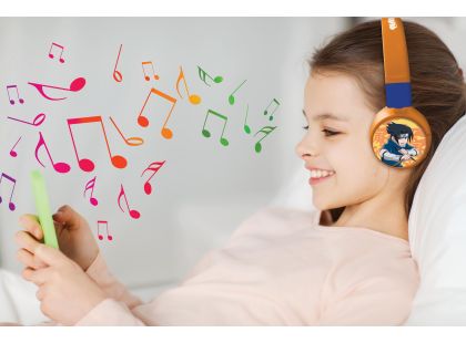 Lexibook 2v1 bluetooth skládací sluchátka Naruto s limitem hlasitosti