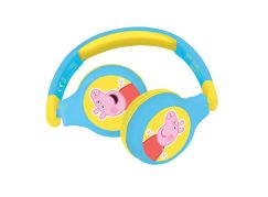 Lexibook 2v1 bluetooth skládací sluchátka Prasátko Peppa s limitem hlasitosti