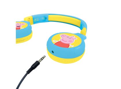 Lexibook 2v1 bluetooth skládací sluchátka Prasátko Peppa s limitem hlasitosti