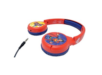 Lexibook 2v1 bluetooth skládací sluchátka Superman s limitem hlasitosti