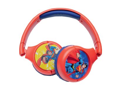 Lexibook 2v1 bluetooth skládací sluchátka Superman s limitem hlasitosti