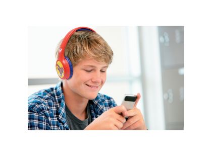 Lexibook 2v1 bluetooth skládací sluchátka Superman s limitem hlasitosti