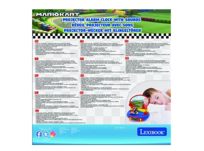 Lexibook 3D budík Mario Kart s projekcí času