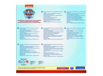 Lexibook 3D budík Tlapková patrola s projekcí času