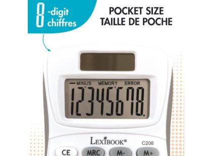 Lexibook 8místná kapesní kalkulačka solární