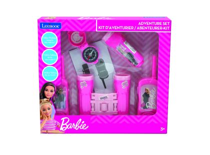 Lexibook Barbie set vysílačky, dalekohled, baterka, kompas