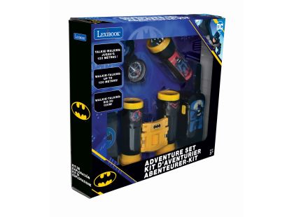 Lexibook Batman set vysílačky, dalekohled, baterka, kompas