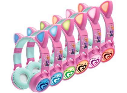 Lexibook Bezdrátová sluchátka Barbie se svítícími kočičími oušky - Poškozený obal