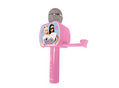 Lexibook Bezdrátový karaoke mikrofon Barbie s držákem na telefon