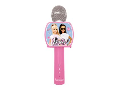 Lexibook Bezdrátový karaoke mikrofon Barbie s držákem na telefon