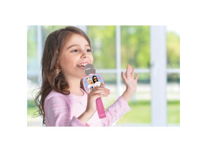 Lexibook Bezdrátový karaoke mikrofon Barbie s držákem na telefon