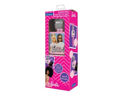 Lexibook Bezdrátový karaoke mikrofon Barbie s držákem na telefon