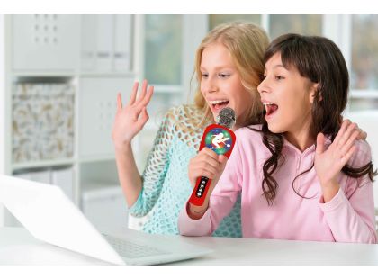 Lexibook Bezdrátový karaoke mikrofon Kouzelná Beruška s vestavěným reproduktorem a světelnými efekty
