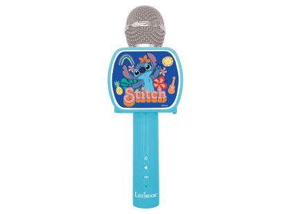 Lexibook Bezdrátový karaoke mikrofon Stitch s držákem na telefon