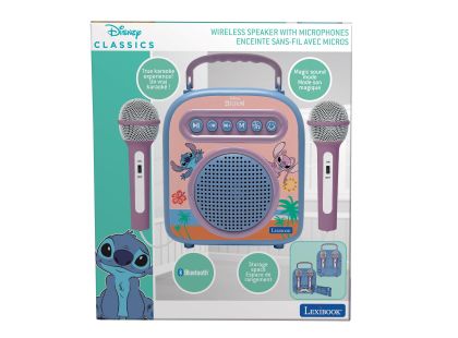 Lexibook Bezdrátový reproduktor Stitch se 2 mikrofony a měničem hlasu
