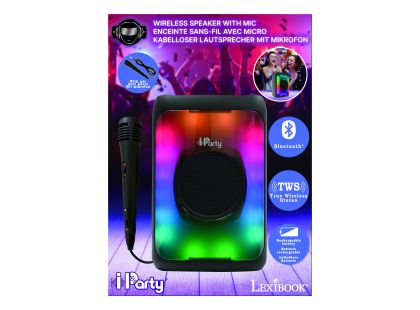 Lexibook Bluetooth karaoke reproduktor s mikrofonem střední - Poškozený obal