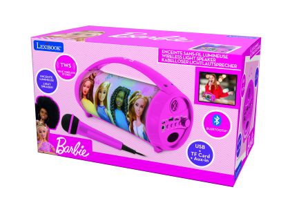Lexibook Bluetooth reproduktor Barbie s mikrofonem svítící