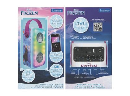 Lexibook Bluetooth reproduktor Frozen s mikrofonem a světelnými efekty