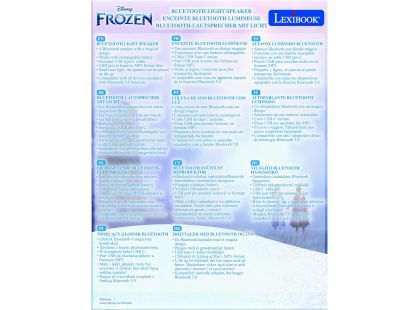 Lexibook Bluetooth reproduktor se svítící figurkou Elsa