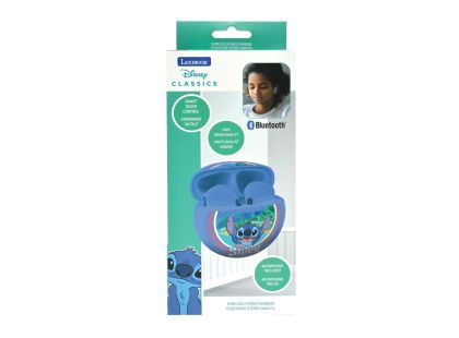 Lexibook Bluetooth sluchátka do uší Stitch s vestavěným mikrofonem