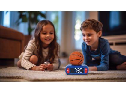 Lexibook Budík Basketbal se svítícím míčem